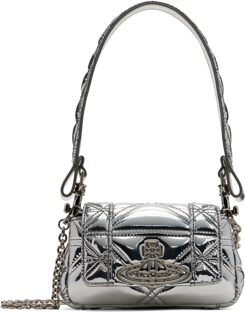 Torbica Vivienne Westwood Vivienne Westwood Small Hazel Quilted Shoulder Bag Kovinski | 4603000IW-S0024-