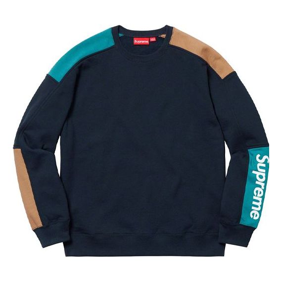 Pleteni pulover Supreme Supreme Formula Crewneck Sweatshirt Mornarica | SUP-SS19-002