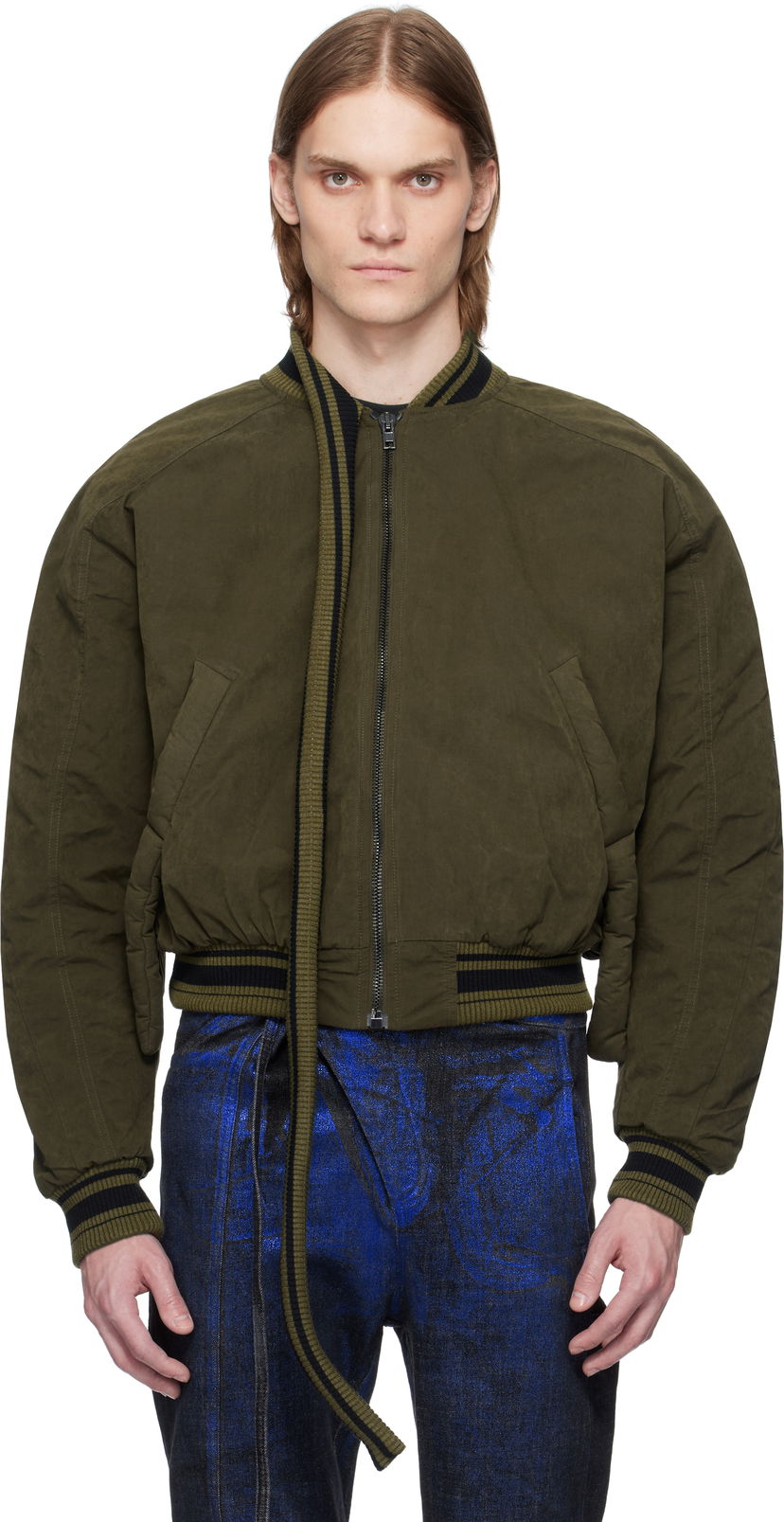 Bomber jakna Ottolinger Ottolinger Strap Bomber Jacket Zelena | 109-700509-01