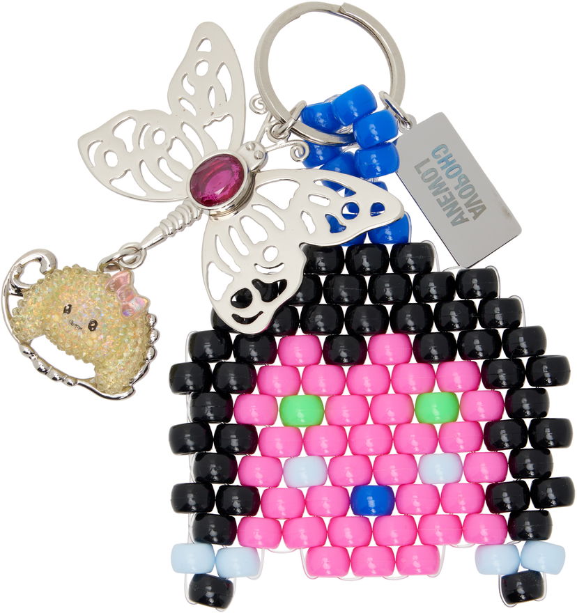 Obeski za ključe Chopova Lowena Chopova Lowena Imogen Multicolor Beaded Pixel Art Keychain Večbarvna | 6700