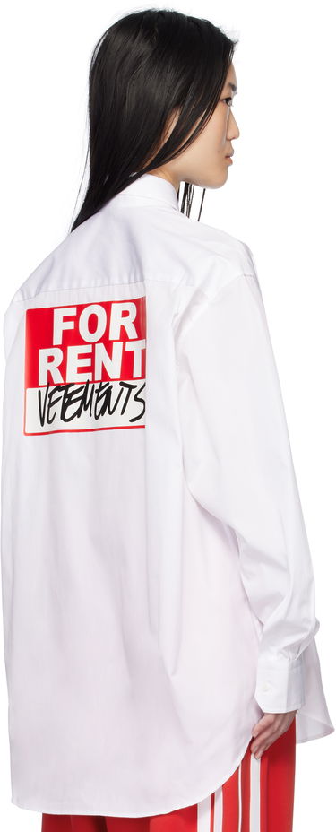 Srajce VETEMENTS Vetements 'For Rent' Classic Shirt Bela | UA66SH450W, 2