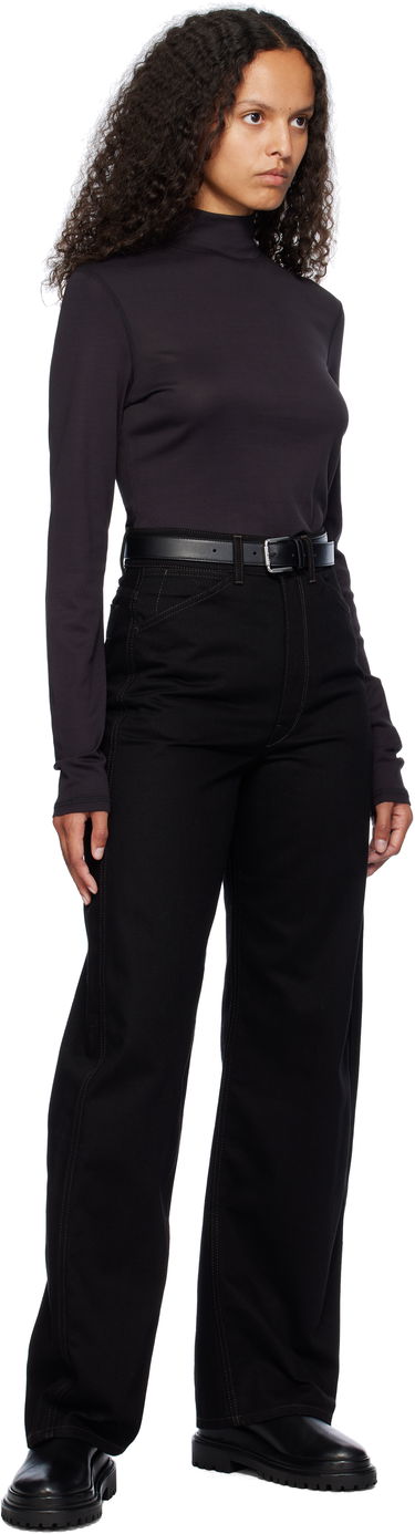 Pasovi Max Mara Max Mara Leather 30" Belt Črna | 2424506032600 MM02023, 2