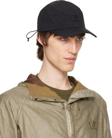 Kapa C.P. Company C.P. Company Paper Touch Logo Cap Črna | 18CMAC225A-110188A, 1