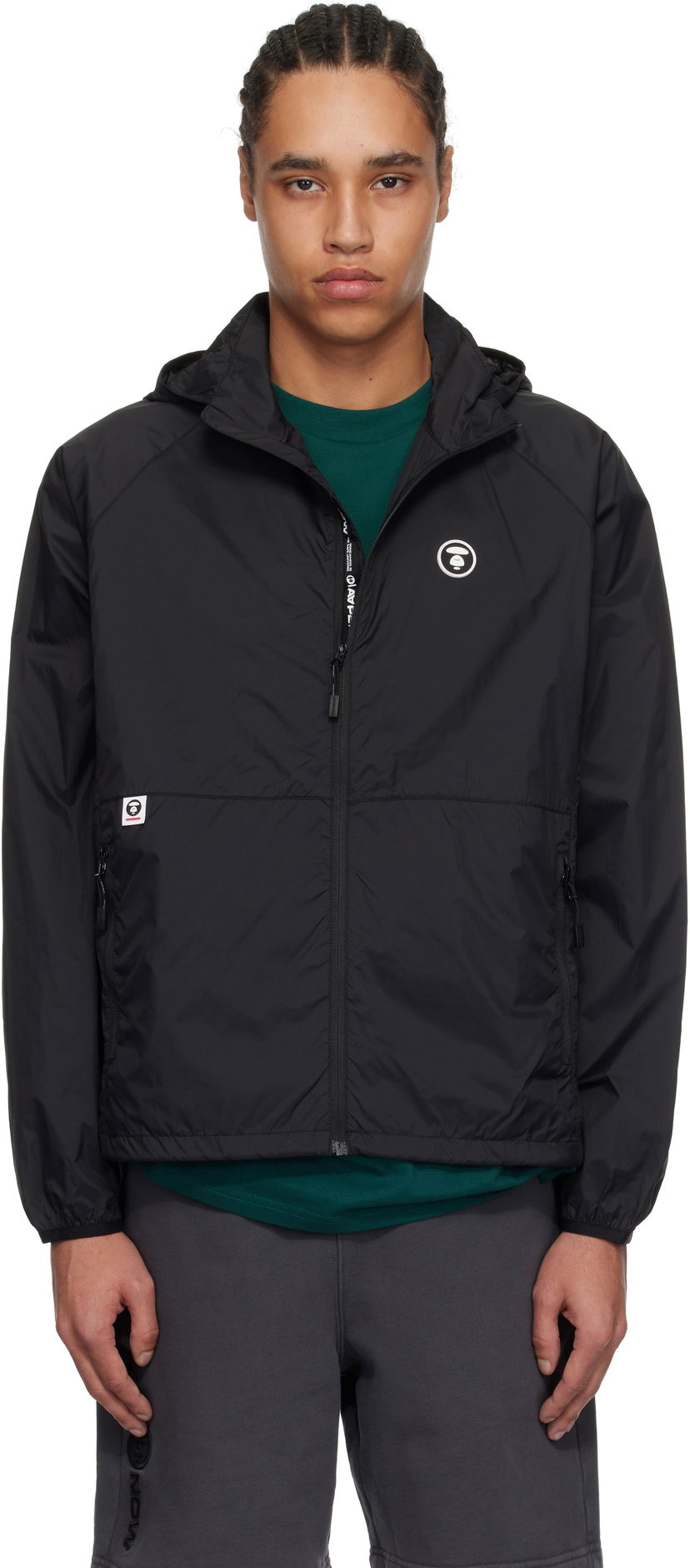 Vetrovka AAPE by A Bathing Ape AAPE by A Bathing Ape 'AAPE Now' Lightweight Jacket Črna | AAPLJM7704XXNBKX