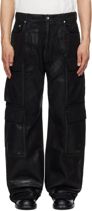 Cargo hlače Rick Owens Rick Owens DRKSHDW Hollywood Double Cargo Pants Črna | DU01E3361 DCF, 0