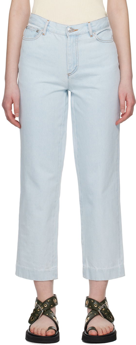 Kavbojke A.P.C. A.P.C. New Sailor Cropped Jeans Modra | COGXK-F09131