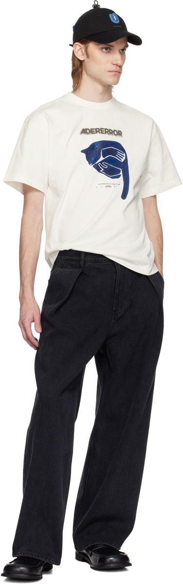 Kavbojke ADER ERROR ADER error Sig TRS Tag 02 Pleated Jeans Črna | BO42FYJE0102BK, 3