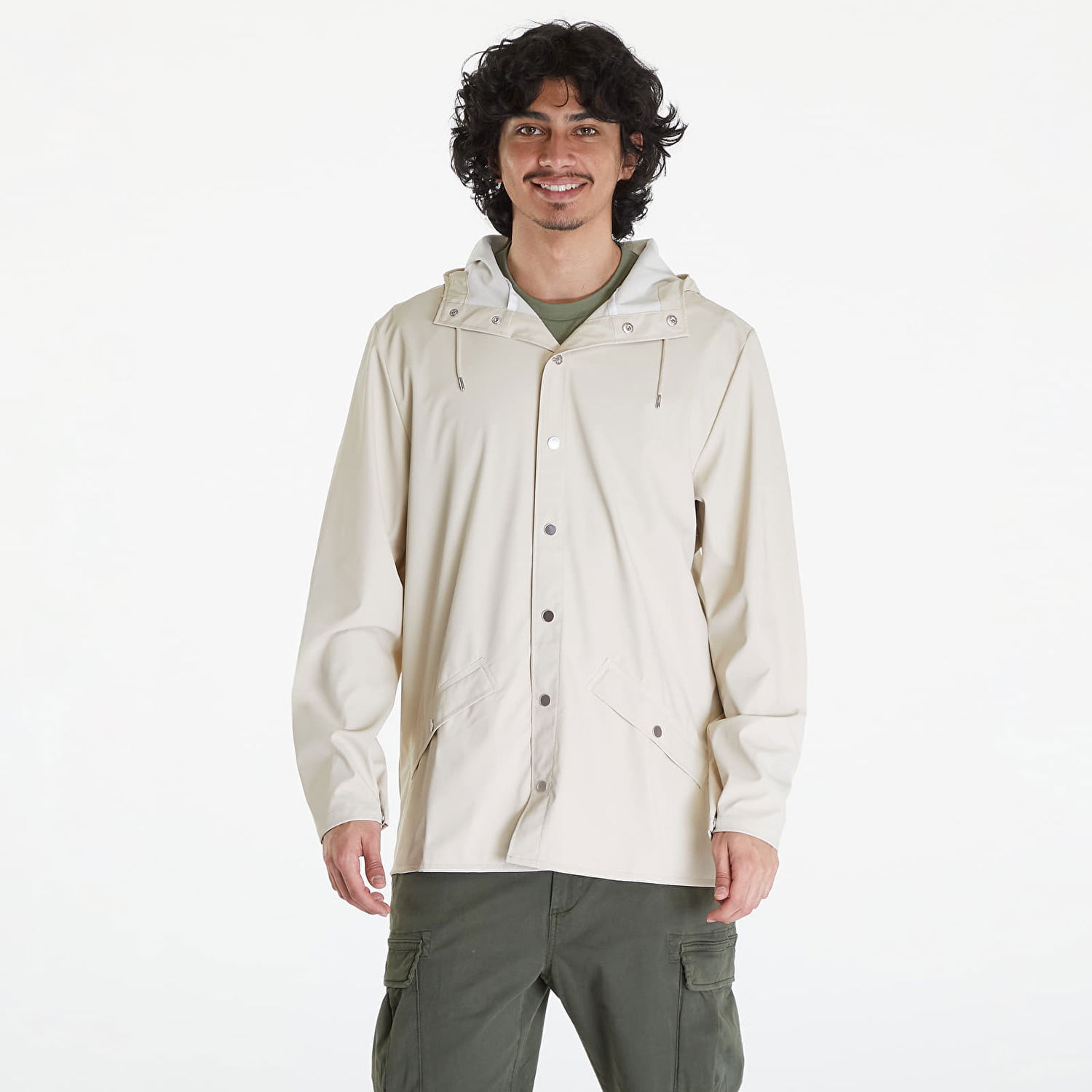 Jakna Rains Jacket W3 UNISEX Beige Bež | 12010 26 Dune, 0