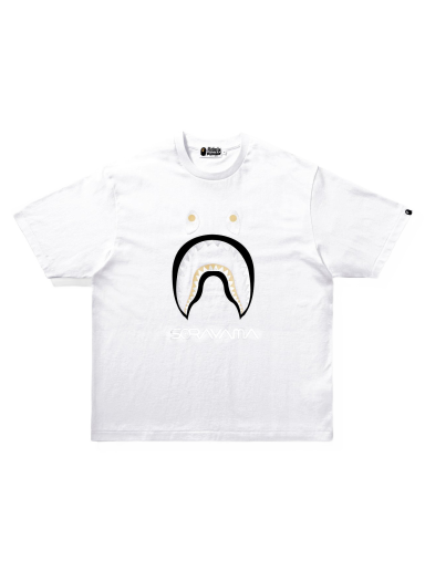 Majica BAPE Hajime Sorayama x Shark Tee Bela | 001TEH231945