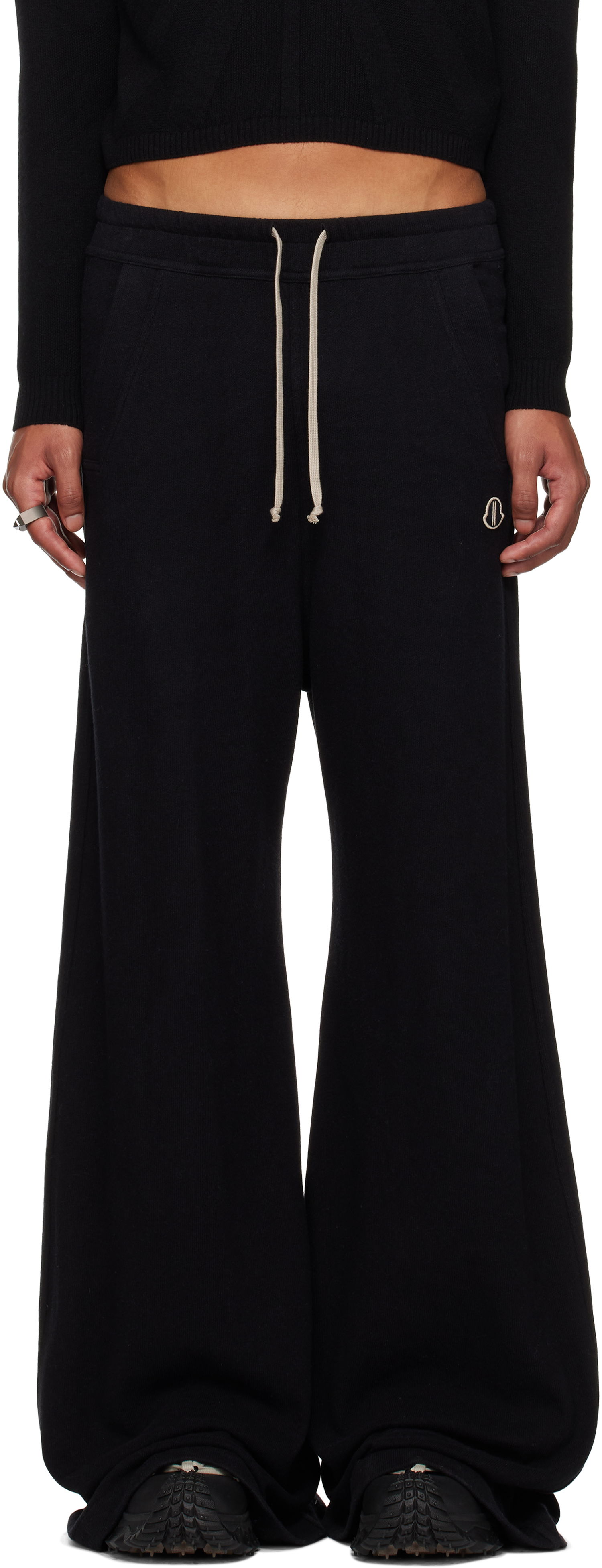Trenirka Rick Owens Sweatpants Črna | MU02D8H02 M4435, 0