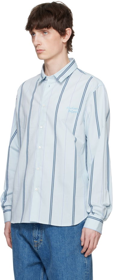 Srajce MAISON KITSUNÉ Maison Kitsuné Relaxed Shirt Modra | MM00403WC5029, 3