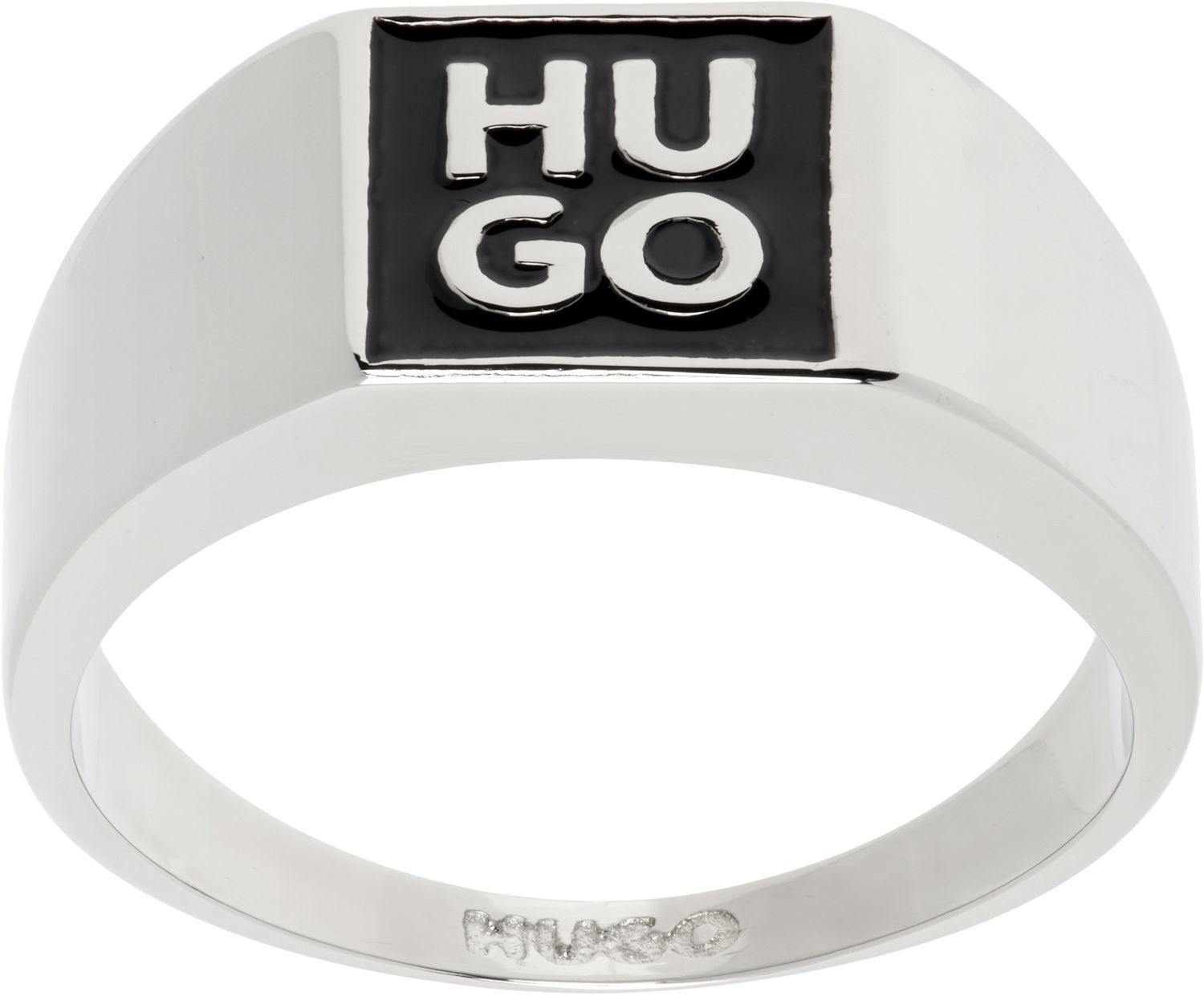 Prstan BOSS Hugo Logo Enamel Ring Kovinski | 50544511, 0