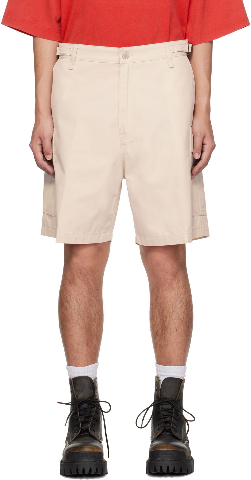 Kratke hlače VETEMENTS Vetements Twill Cargo Shorts Bež | UA66SS520S