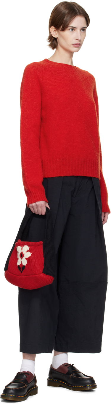 Pleteni pulover YMC YMC Jets Sweater Rdeča | Q8XMA, 3
