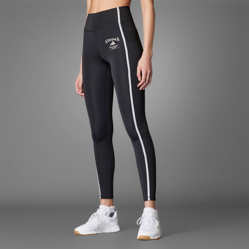 Pajkice adidas Performance Optime Heritage Full-Length Leggings Črna | JG6150