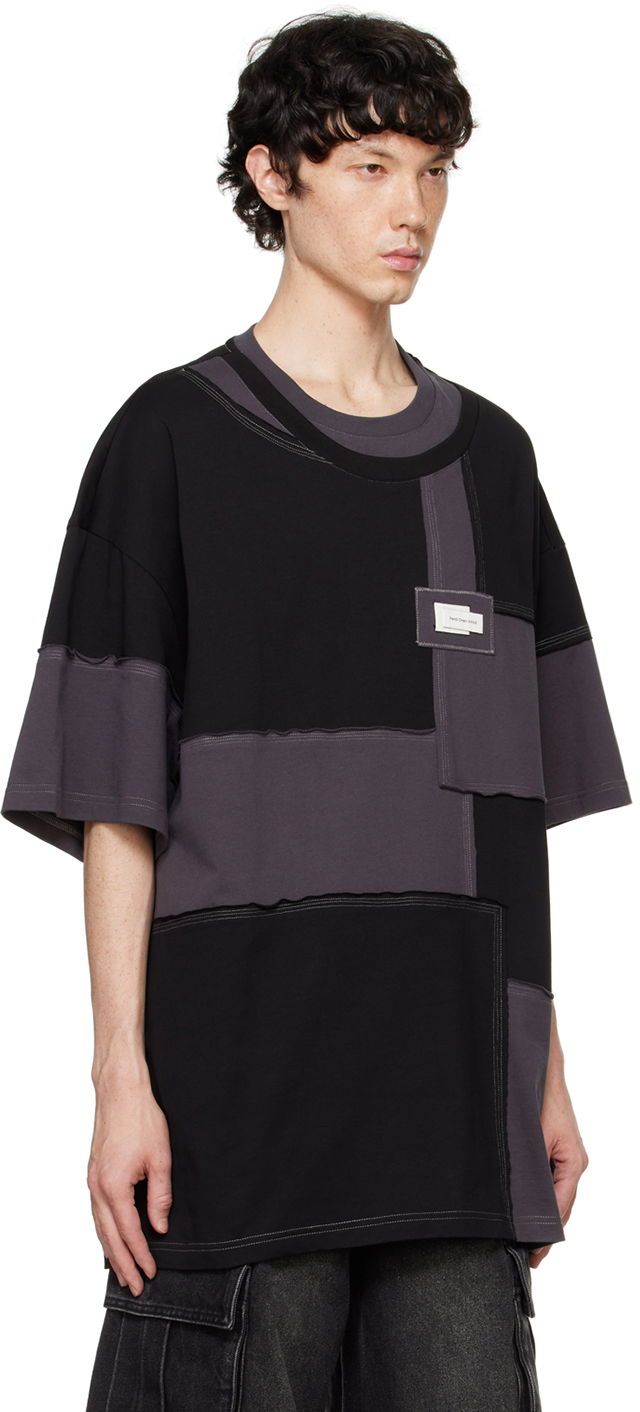 Majica Feng Chen Wang Feng Chen Wang Patchwork T-Shirt Črna | FMF18TS01, 1