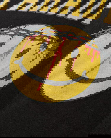 Pulover PARADIS3 Smiley Jesus Crewneck Sweatshirt Črna | PASMILEYCREW 1, 4