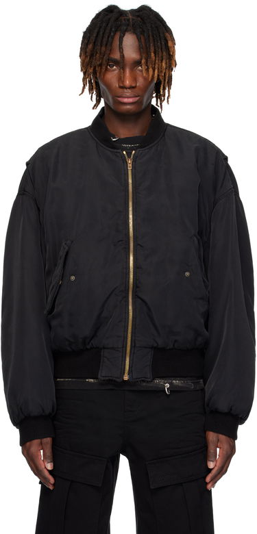 Bomber jakna We11done We11done Curved Bomber Jacket Črna | WD-JP0-25-005-U-BK, 0