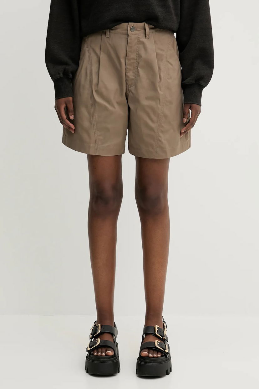 Kratke hlače FJÄLLRÄVEN Fjallraven Vardag High Waist Shorts Bež | F87105.244
