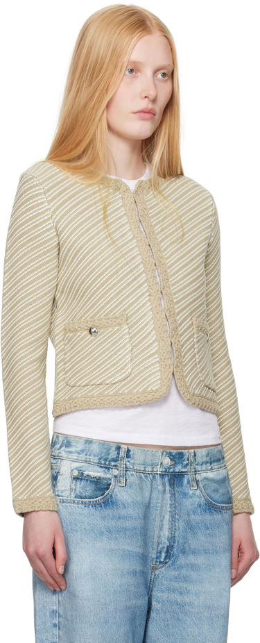 Pleteni pulover rag & bone Rag & Bone Claire Knit Cardigan Bež | WAS25P026SD26, 1