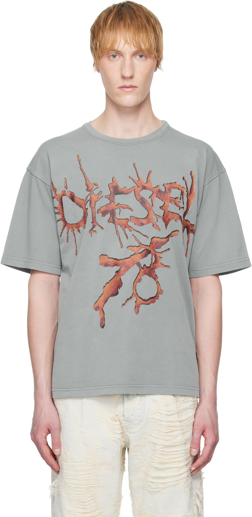 Majica Diesel Diesel T-Boxt-R28 Graphic T-Shirt Siva | A17639-0SLBT-9DU