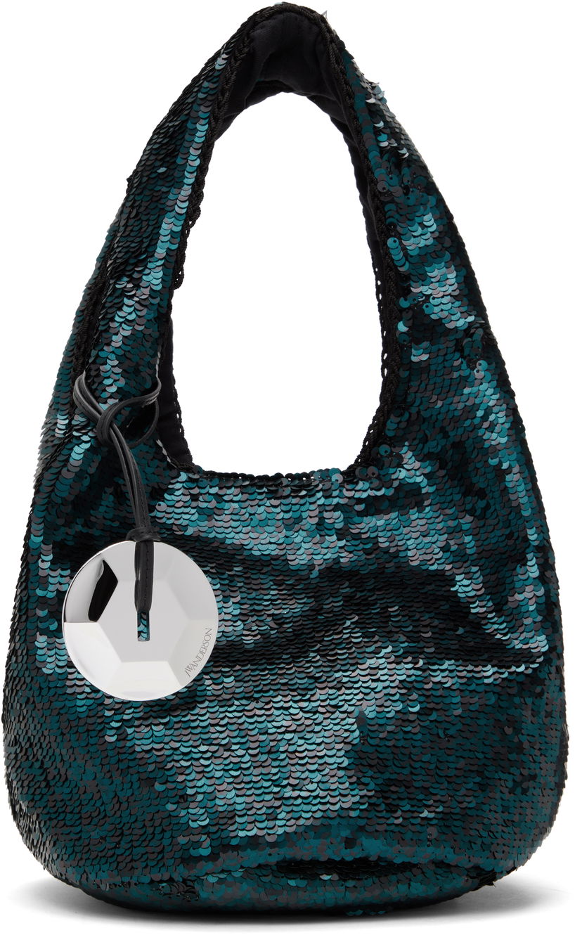 Torbica JW Anderson JW Anderson Mini Sequin Shopper Bag Zelena | HB0728-FA0230