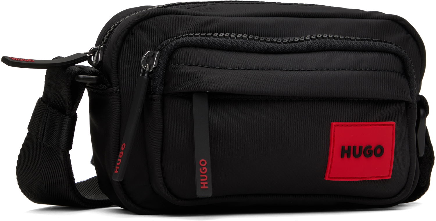 Torba za čez ramo BOSS Hugo Logo Patch Crossbody Bag Črna | 50531117, 1