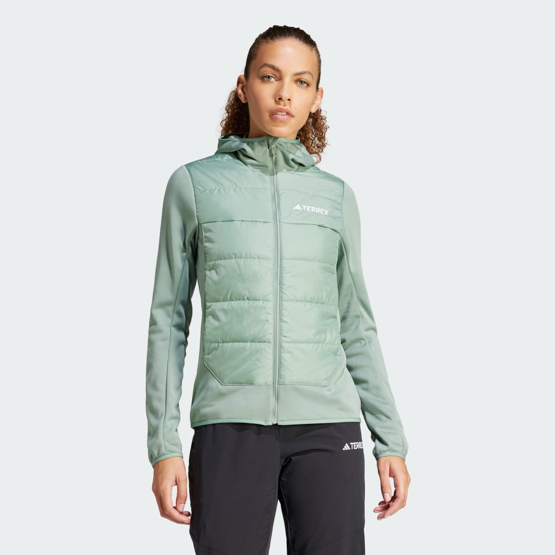 Vetrovka adidas Performance Terrex Multi Hybrid Insulated Hooded Jacket Turkizna | IM8105, 1