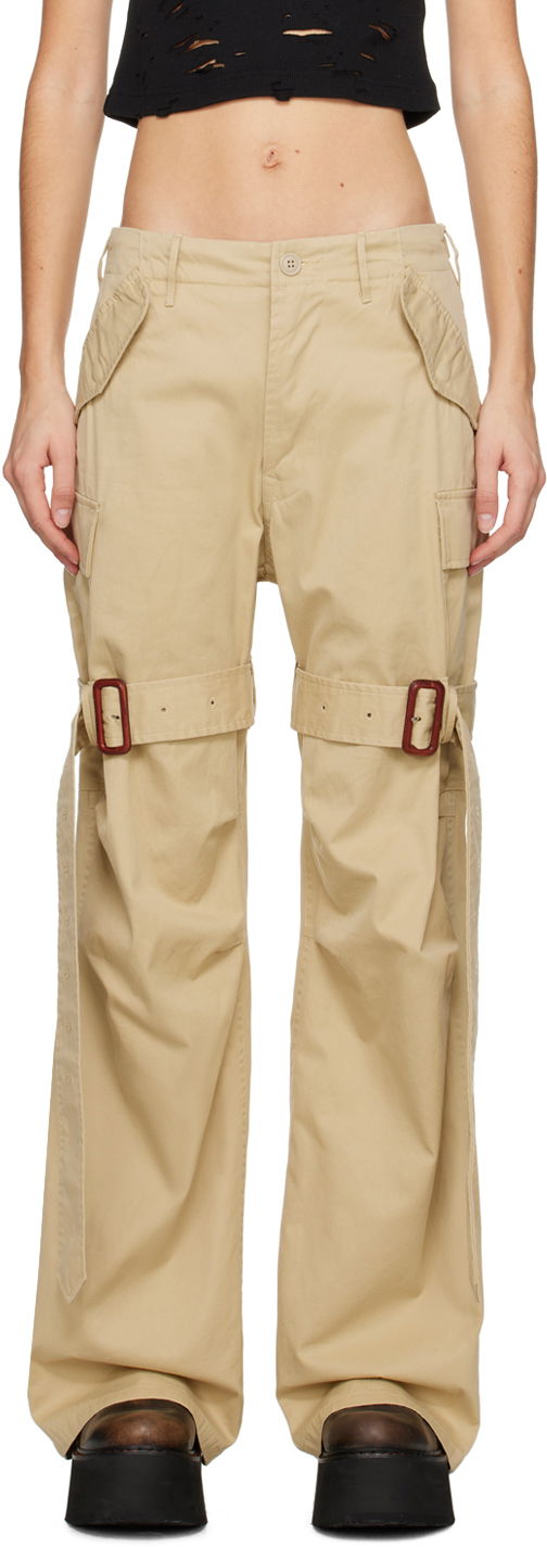 Cargo hlače R13 R13 Trench Cargo Pants Bež | R13WR243-R318B