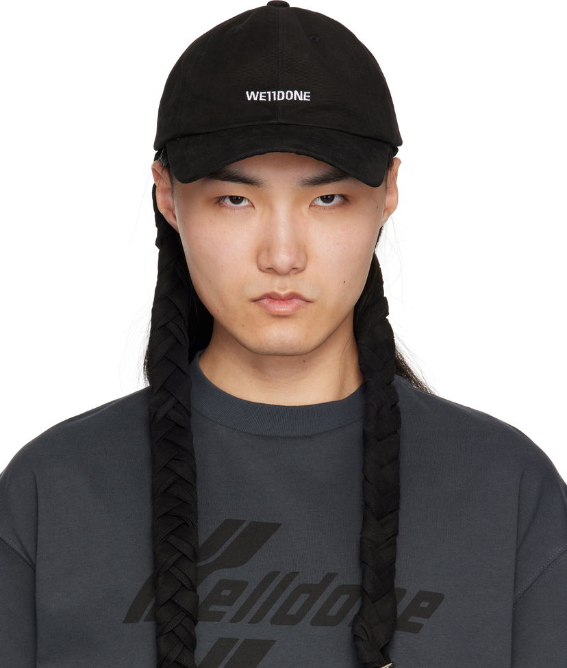 Kapa We11done We11done Logo Braid Cap Črna | WD-AH0-25-430-U-BK