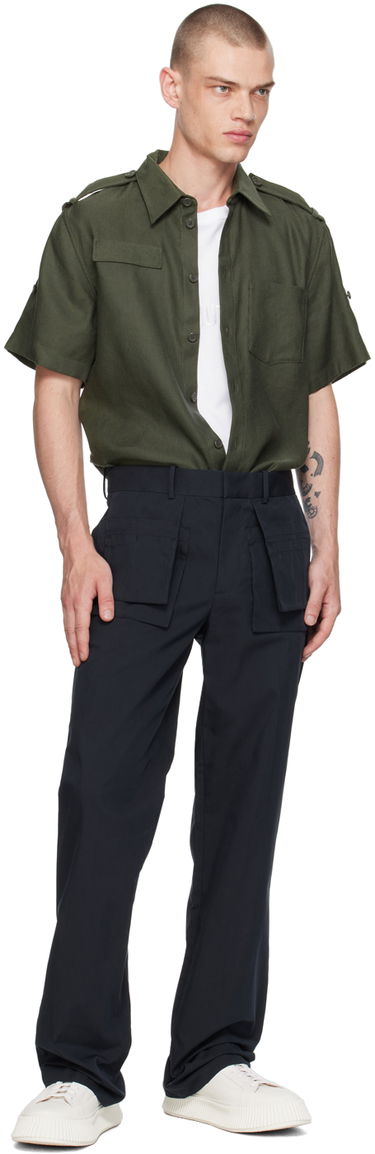 Cargo hlače Helmut Lang Helmut Lang Utility Car Trousers Mornarica | O04HM213, 3