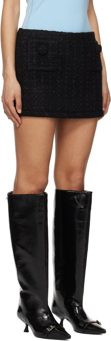 Krila Marc Jacobs Marc Jacobs Tweed Miniskirt Črna | 2S5RSK049W14, 1