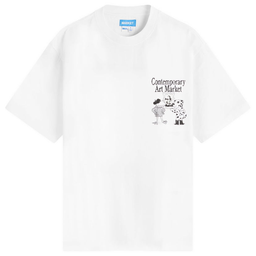 Majica MARKET Smiley Museum UV T-Shirt Bela | 399002188-WHT