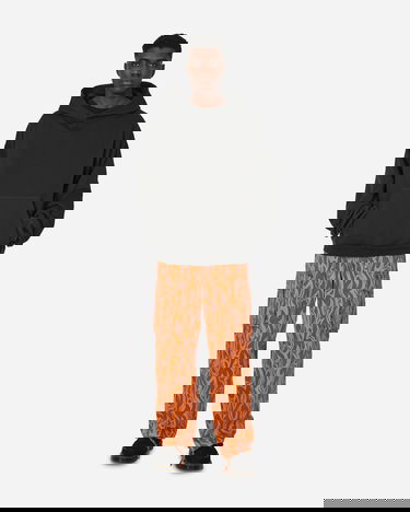 Cargo hlače ERL Flame Print Cargo Pants Oranžna | ERL08P006 1, 4