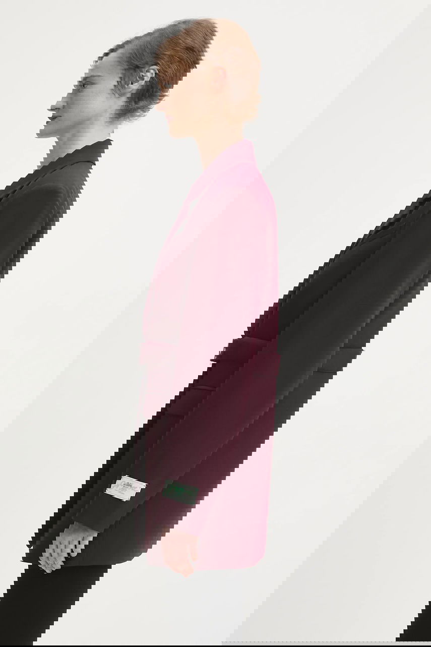 Jakna GANNI Future Twill Suiting Belted Blazer Bordo | W0403, 1