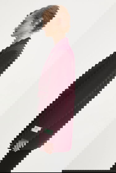 Jakna GANNI Future Twill Suiting Belted Blazer Bordo | W0403, 1