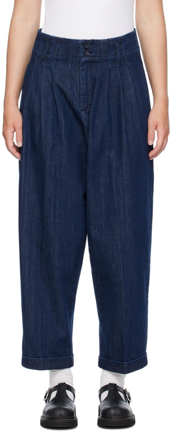 Kavbojke YMC YMC Keaton Denim Trousers Modra | Q4AZF, 0