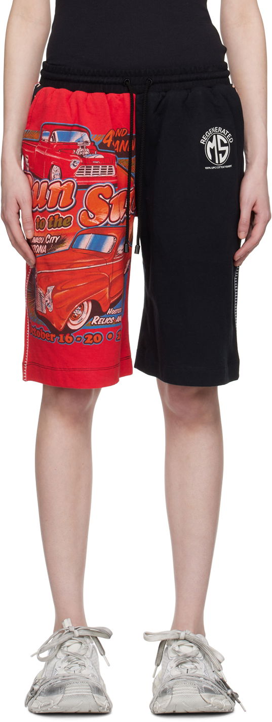 Kratke hlače Marine Serre Printed Shorts Rdeča | MSH007