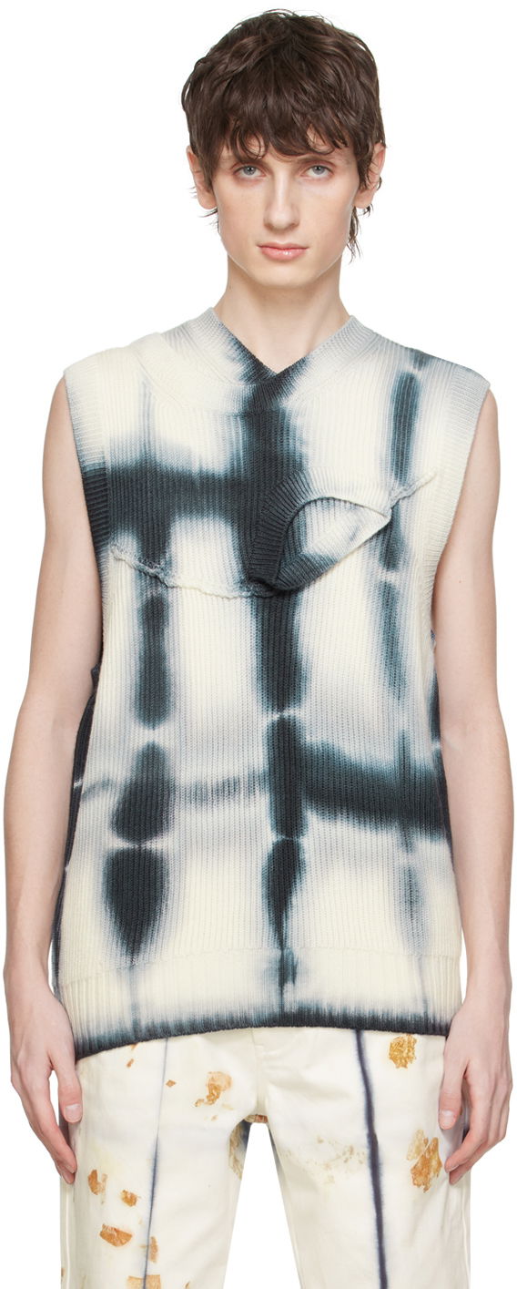 Pleteni pulover Feng Chen Wang Feng Chen Wang Layered Collar Vest Večbarvna | FMS17KT02, 0