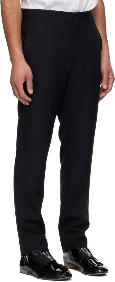 Hlače Comme des Garçons Homme Plus Wool Gabardine Trousers Črna | PO-P046-051, 1