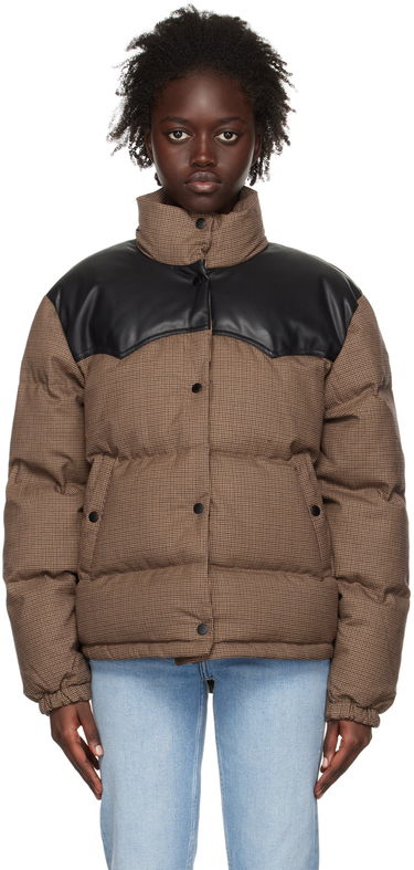 Puhovka rag & bone Rag & Bone Cal Houndstooth Down Jacket Rjava | WAW22F2031FA31, 0