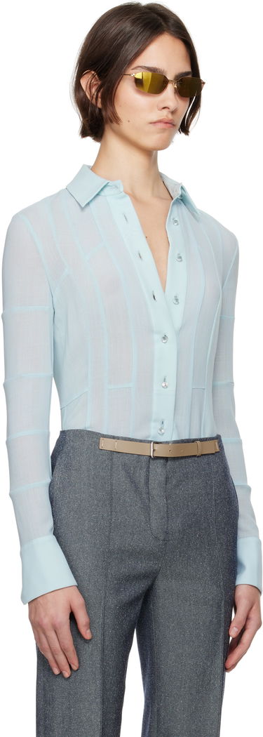 Srajce Tory Burch Tory Burch Button Down Shirt Modra | 173622-435, 1
