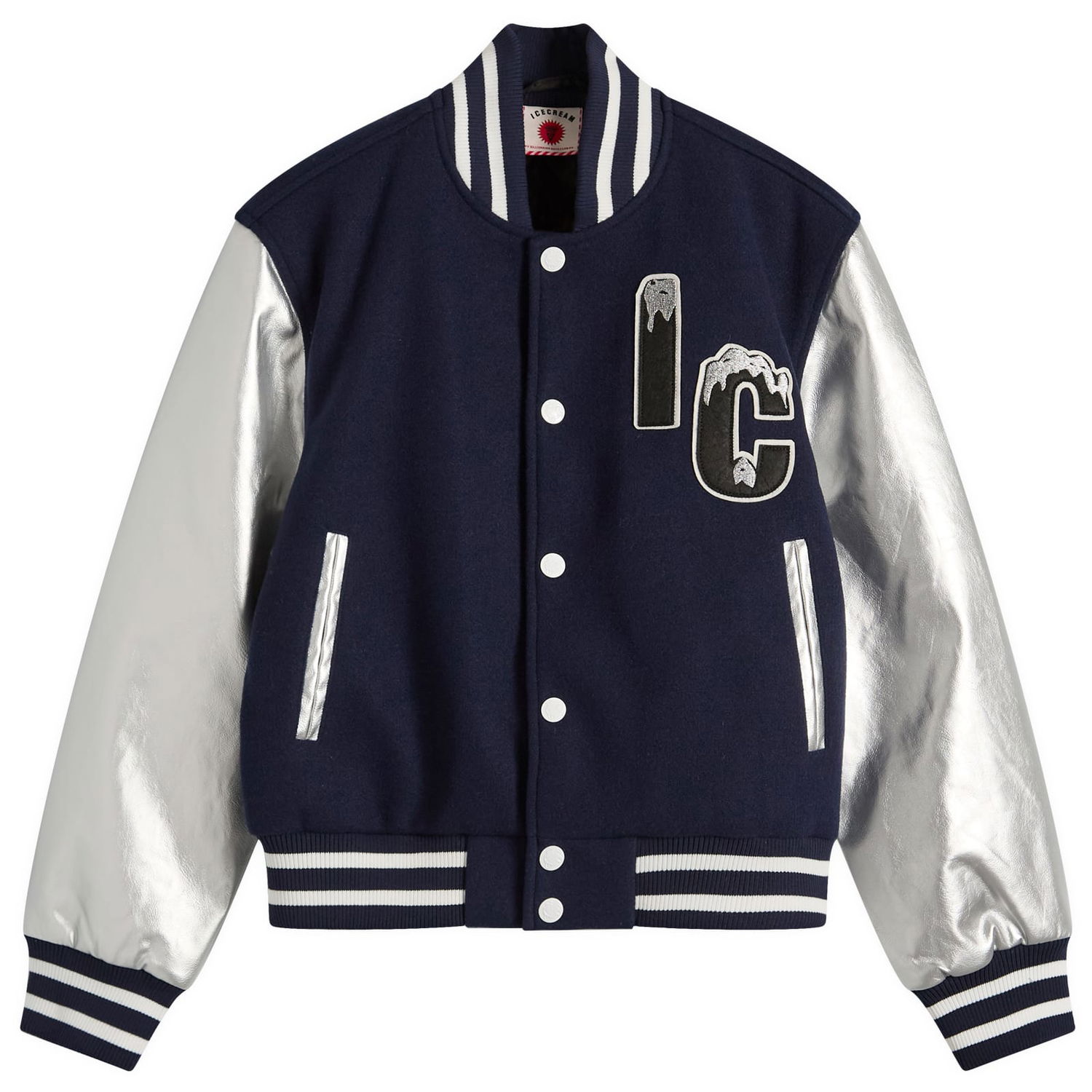Bomber jakna BBC IceCream ICECREAM Cherry Varsity Jacket, Size Large Mornarica | ICWW25301-NVY, 1