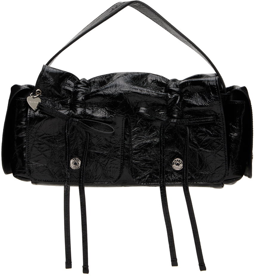 Nahrbtniki in torbe Acne Studios Black Multipocket Bag Črna | A10367-, 0