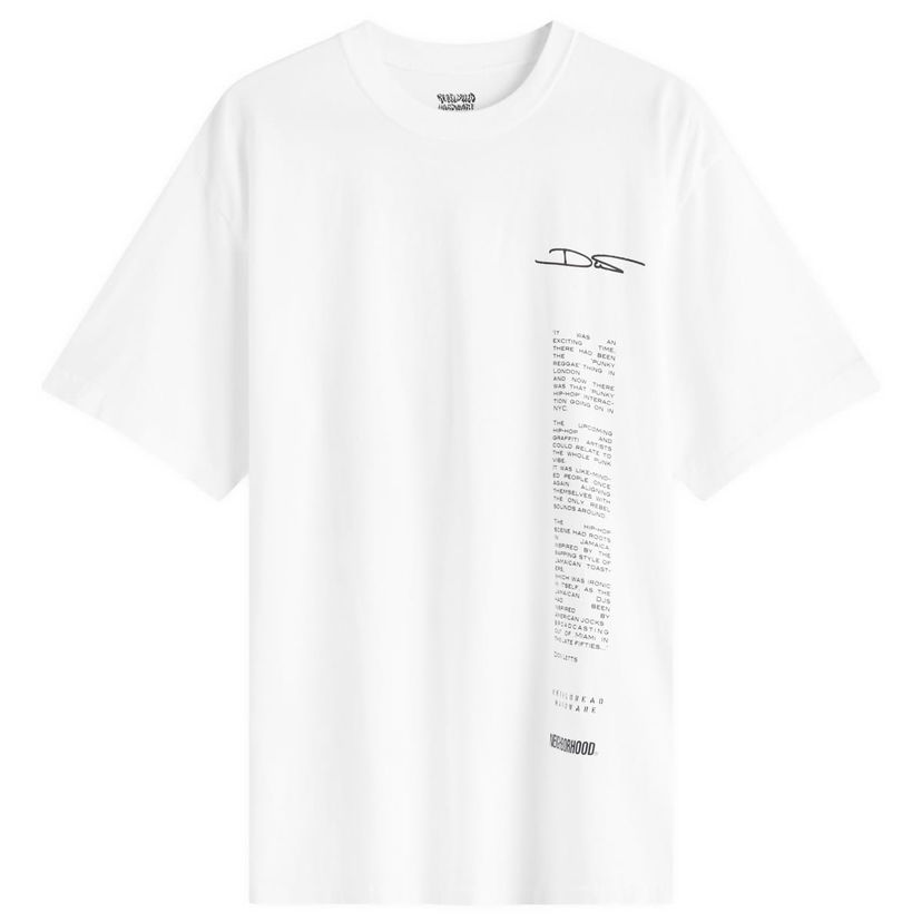 Majica Neighborhood Neighborhood x Rebel Dread Hardware Graphic T-Shirt, Size Large Bela | 242PCDRN-ST02S-WHT