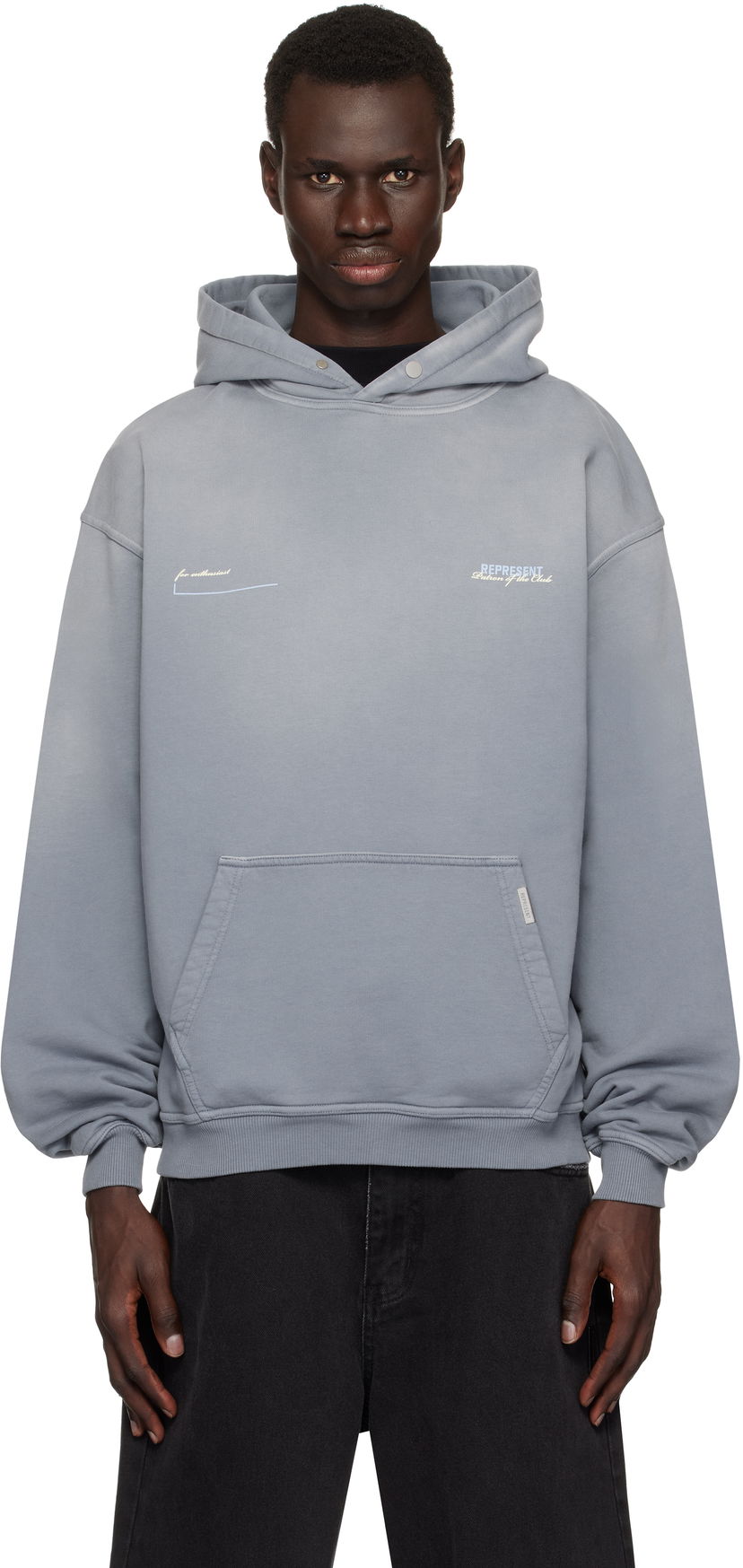 Pulover Represent Clo Represent 'Patron Of The Club' Hoodie Siva | MLM4270