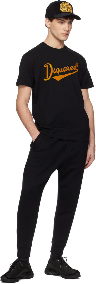 Majica DSQUARED2 Dsquared2 Cool Fit Velvet Logo T-Shirt Črna | S74GD1394_D20020, 3