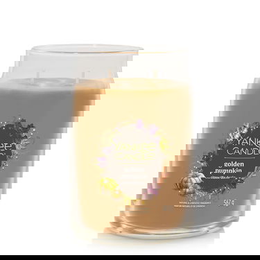 Sveče Yankee Candle Signature Large Jar 2 Wicks Golden Pumpkin Rjava | 43490, 1