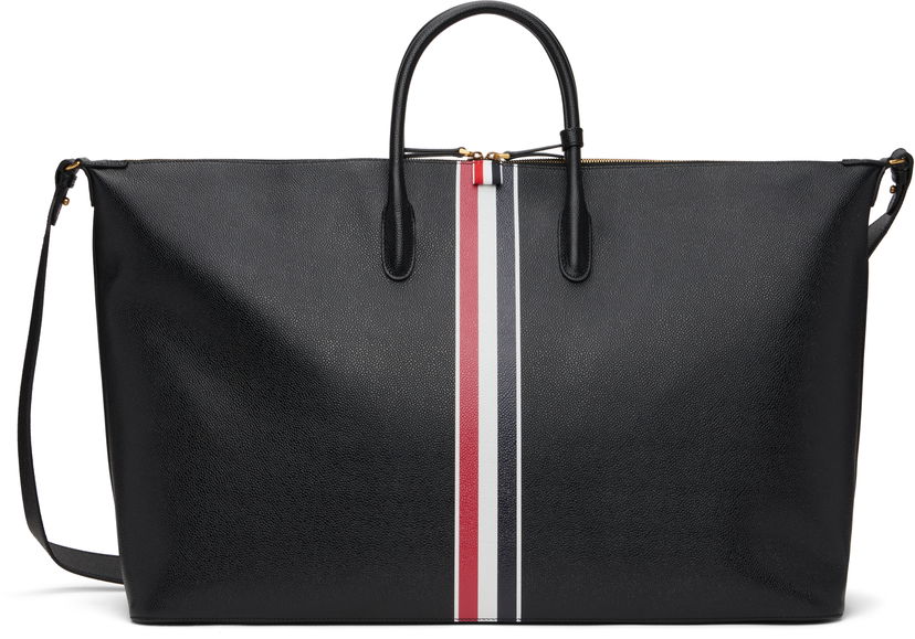 Potovalna torba Thom Browne Thom Browne Pebble Grain Duffle Bag Črna | UAG217A-00198
