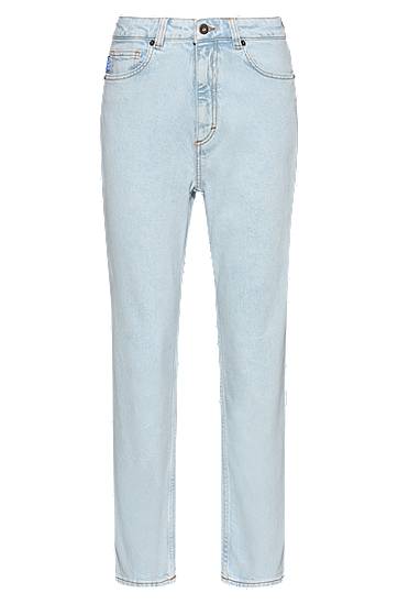 Kavbojke BOSS Stretch Denim Mom Jeans Modra | 50520613